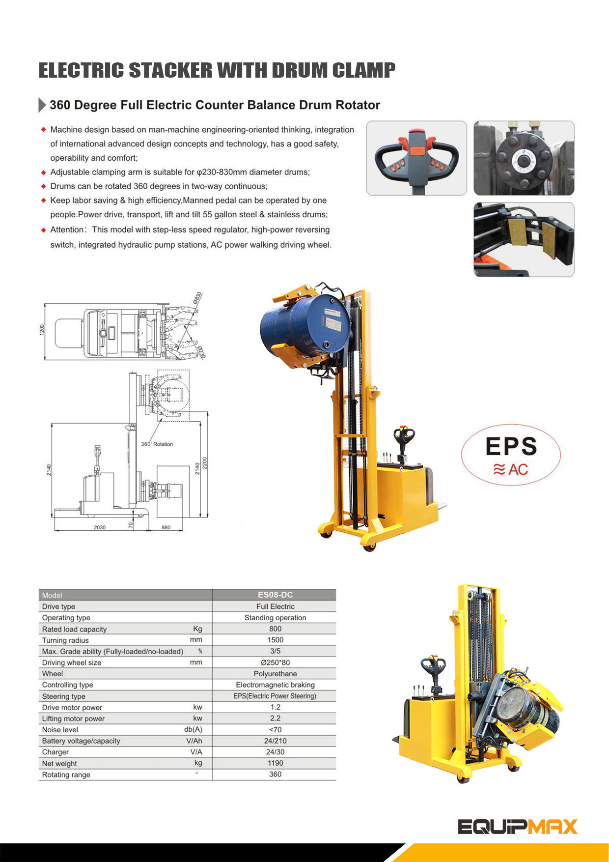 Brochure-ElectricStackerwithDrumClampES08-DC