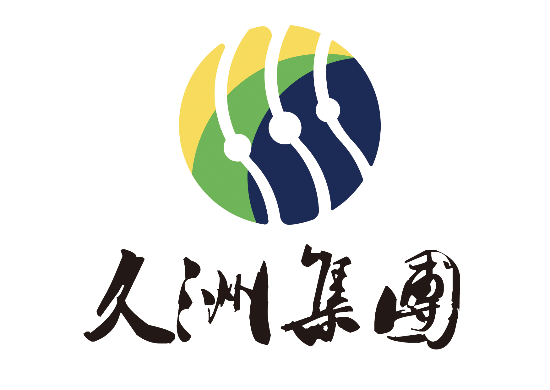 久洲集團logo透明方