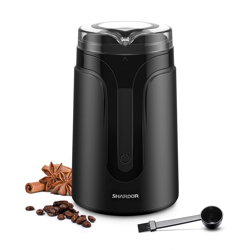 Shardor Electric Burr Coffee Grinder 2.0, Adjustable Burr Mill with 16 Precise Grind Setting for 2-14 Cup, Black
