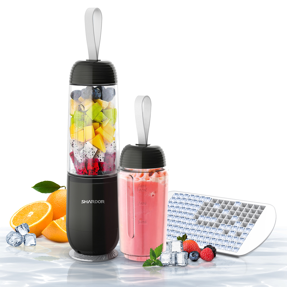 SHARDOR 1200W Blender for Shakes and Smoothies, Countertop Blender and  Personal Blender Combo, 52oz Glass Jar, 22oz Travel Cup, 3 Adjustable Speed  for