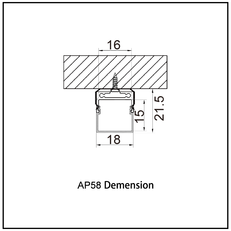 型材尺寸图-AP58Demension