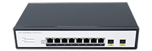 8 Ports 10/100/1000Mbps PoE Switch with 2 Gigabit SFP Uplink, benchu-group