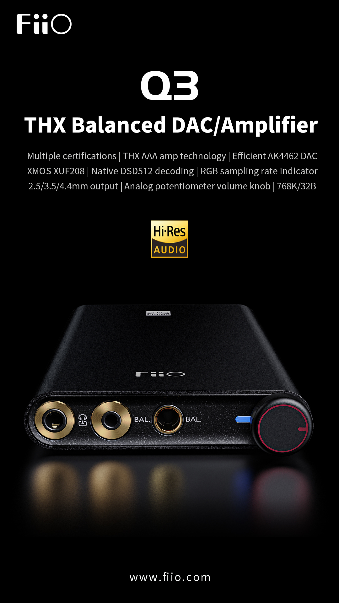 FiiO's Latest THX Balanced DAC/Amplifier - Q3 Is Now Available 