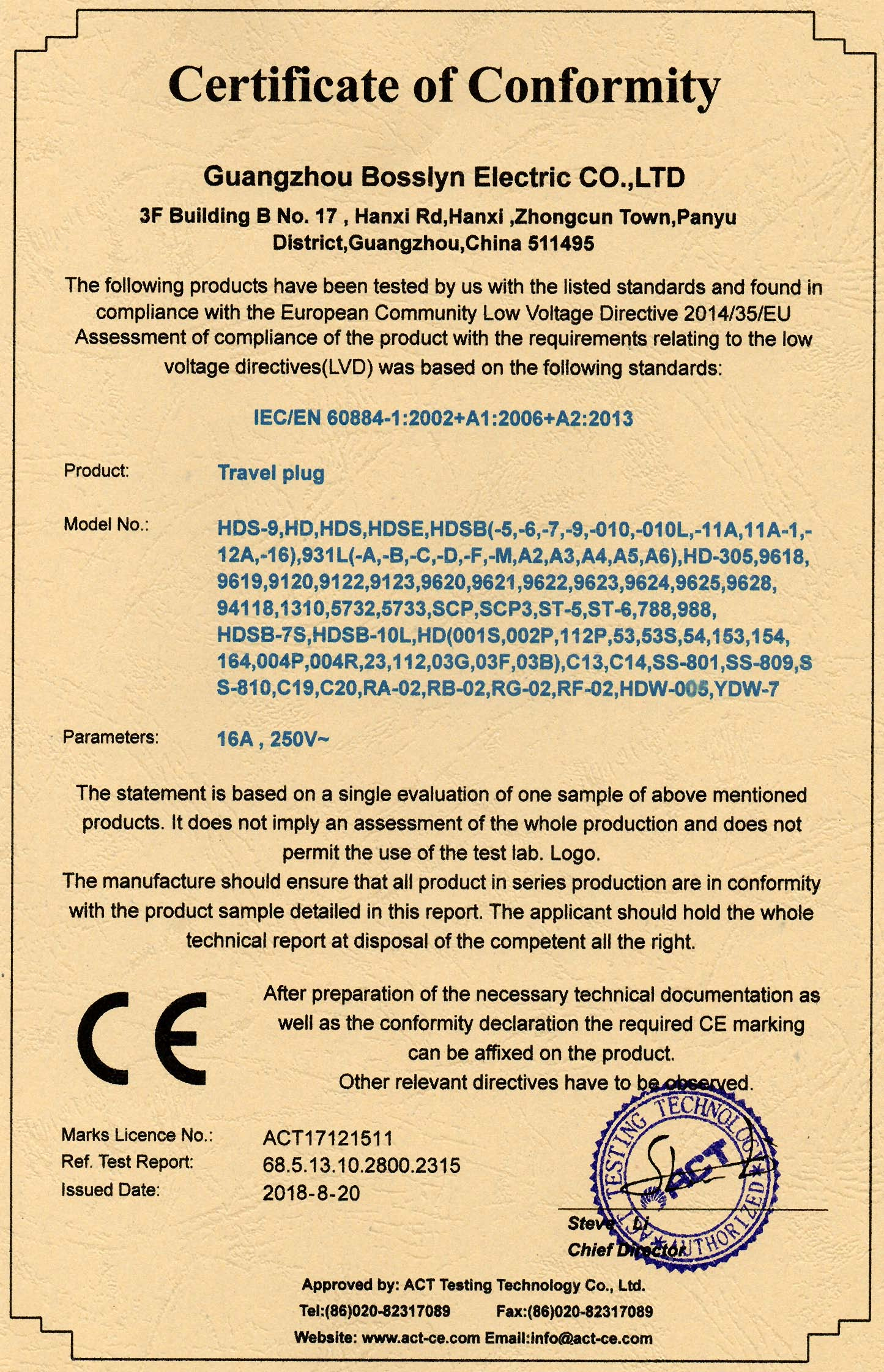 CE certification