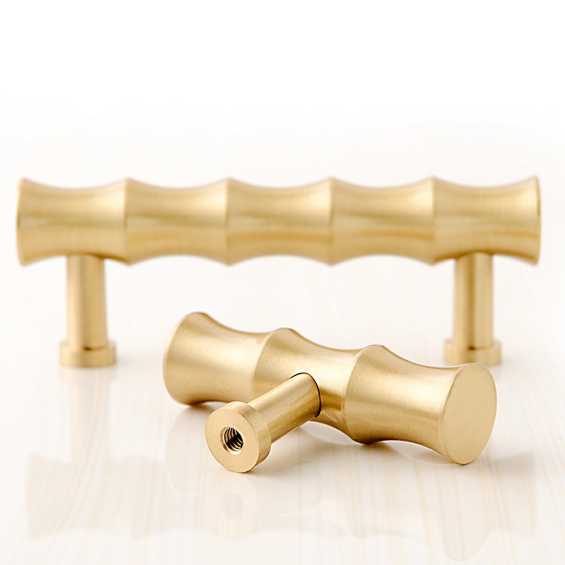 Solid Brass Bamboo Kitchen Cabinet, Gold Bamboo Cabinet Hardware