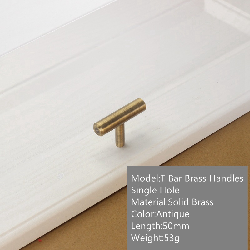 Solid Brass Furniture Knobs Cabinet Drawer Cupboard Black Kitchen Pull Handles 