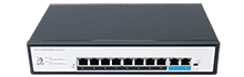 8 Ports 10/100/1000Mbps PoE Switch with 2 Gigabit RJ45 Uplink, benchu-group
