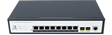 8 ports Gigabit managed PoE switch with 2 Ports 2.5G SFP+ Uplink