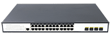 24 Port Gigabit Managed PoE Switch with 4 Ports 10G SFP+ Uplink, benchu-group